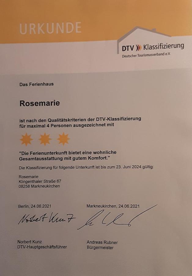 Ferienhaus Rosemarie Erlbach Vogtland Exterior foto